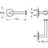 Держатель для рулона туалетной бумаги VITRA ORIGIN, цвет черный матовый A4488736