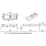 Модуль под раковину VITRA ORIGIN 120 см с выдвижным ящиком, правосторонний, черный дуб 65682