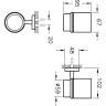 Подстаканник для зубных щеток VITRA Q-LINE, хром A44993