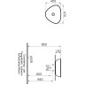 Раковина-чаша VITRA PLURAL низкая, треугольная 47 cм, цвет Матовый Черный 7812B483-0016